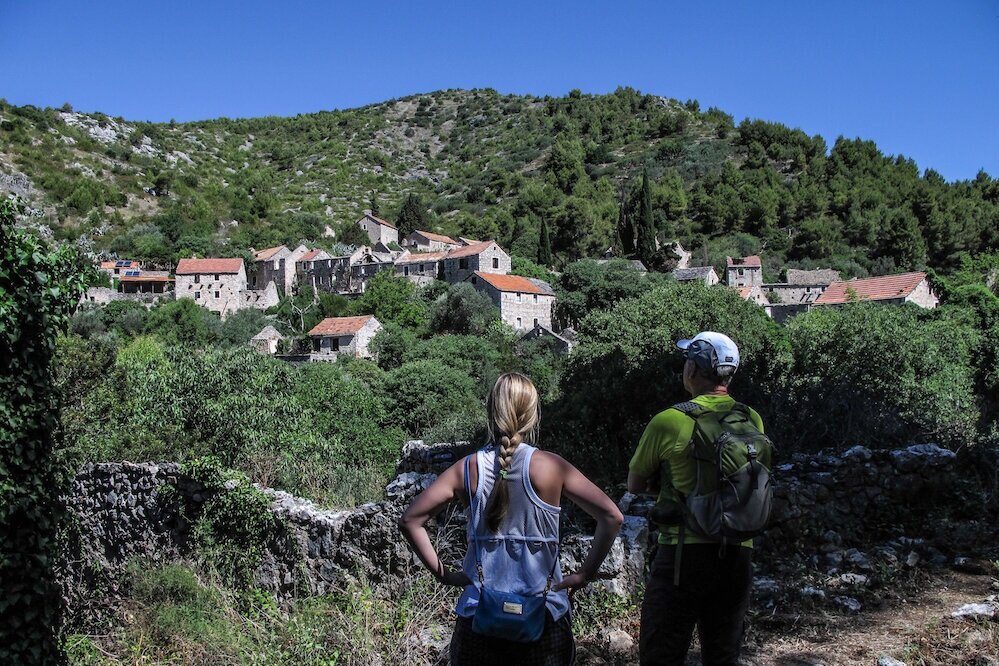 Hiking trail with sea views